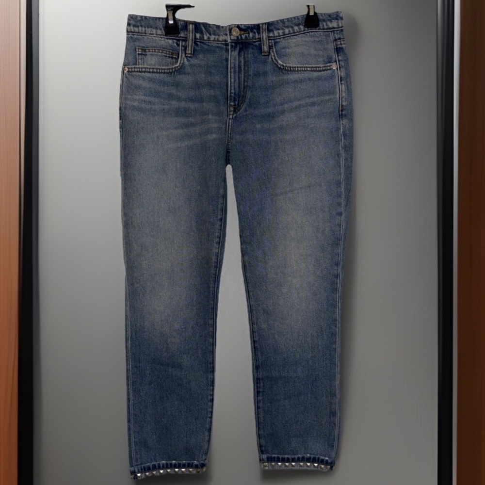 Current/Elliott “The Fling” Cropped Boyfriend Jeans